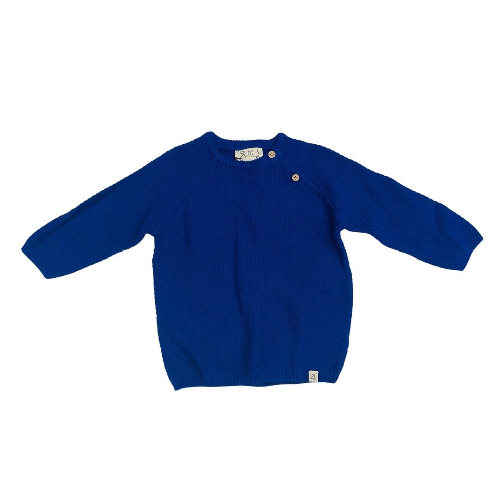 NWT Me & Henry 6/7Y Royal Blue Roan Sweater